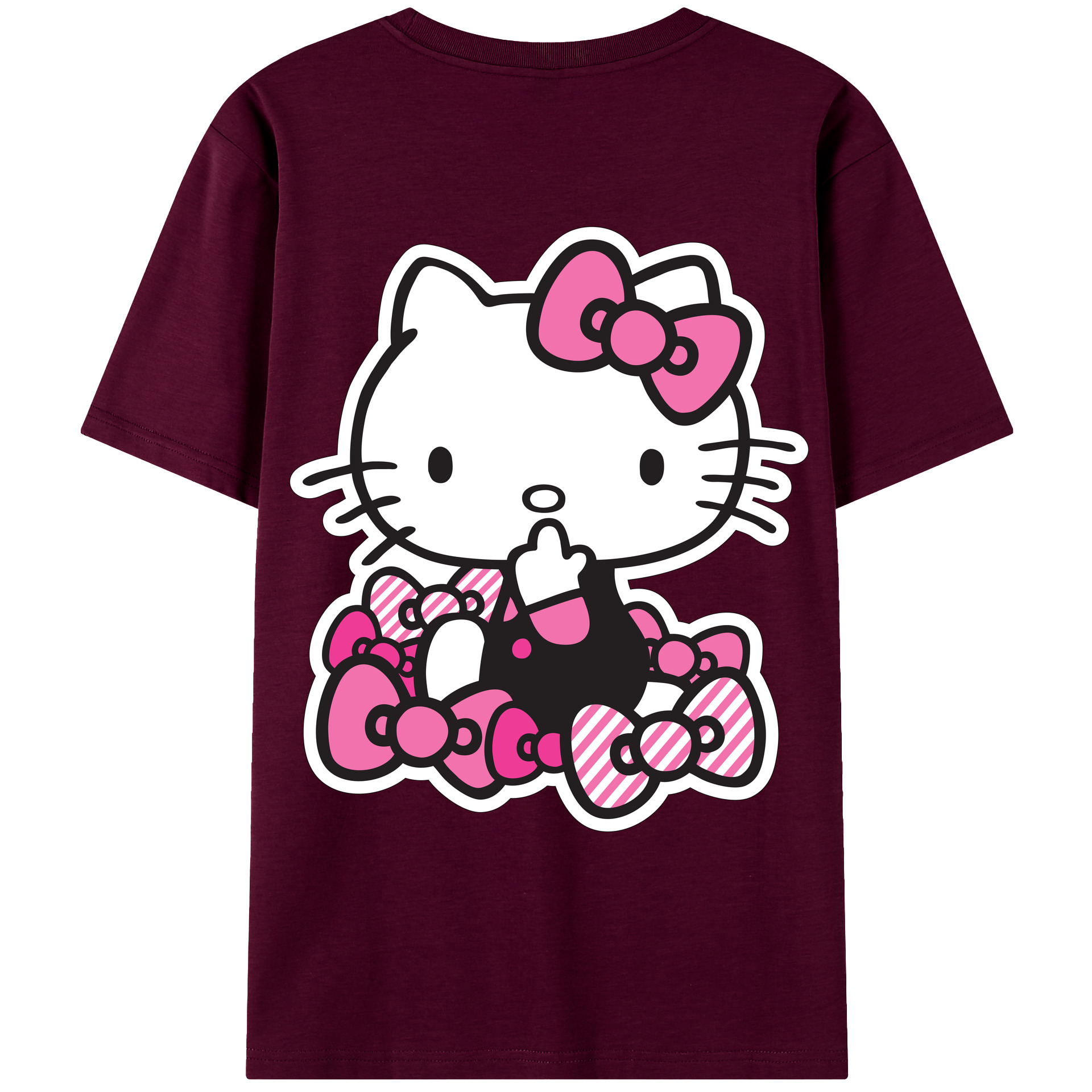 （画像用） Hello Kitty ハローキティ レディース半袖Tシャツ(バックプリント)